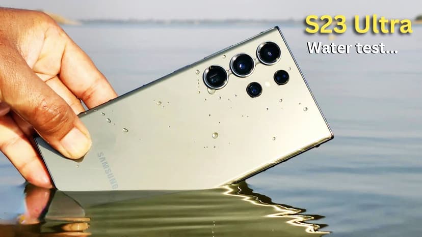 Das Galaxy S23 Ultra hält 5 Stunden unter einem gefrorenen Fluss durch und funktioniert ohne Unterbrechung.