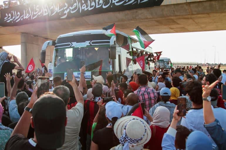"Next Monday on the borders of Gaza"... The convoy of resilience on the outskirts of Egypt.