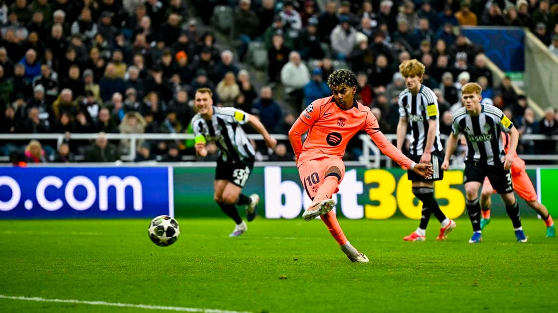 يامال ينقذ برشلونة من الهزيمة في اللحظات الأخيرة أمام نيوكاسل