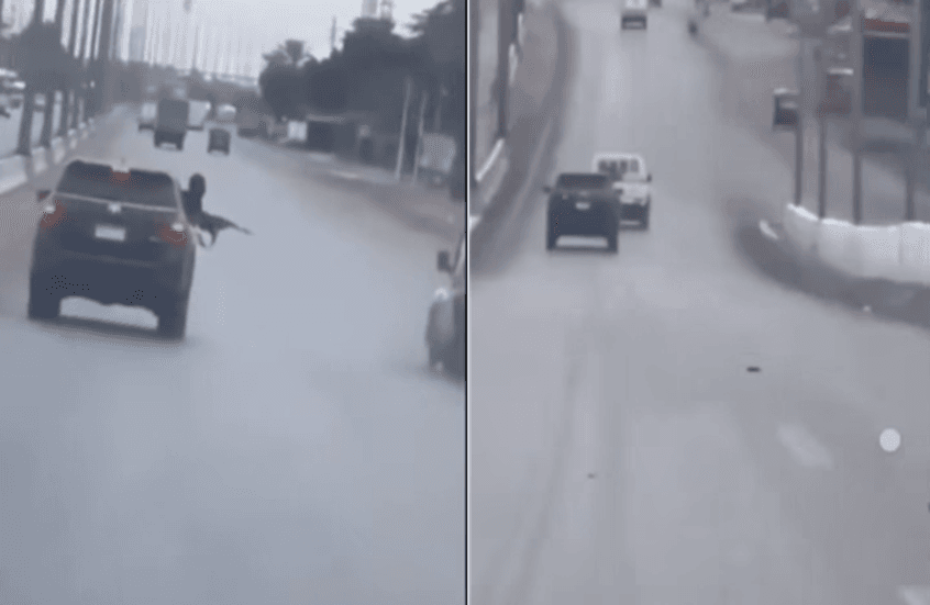 كأنه مشهد مقتبس من أفلام الأكشن .. مطاردة وإطلاق نار في مصر تثير الضجة